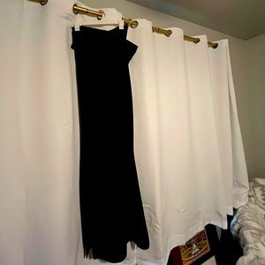 Showpo Black Formal Dress with one sleeve and slit
